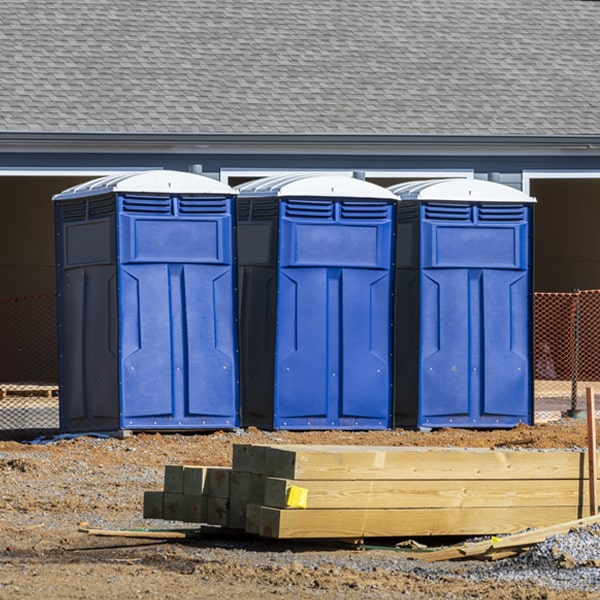 what is the expected delivery and pickup timeframe for the porta potties in Champ Missouri